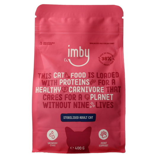 Imby Pet Food  Kattenbrokken insecteneiwitten 400.00 Gram