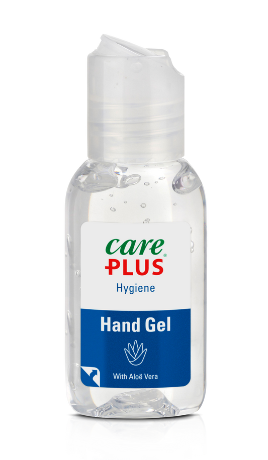 Care Plus CP® Clean Pro Hygiene gel in a 30ml bottle, hand care product with clear label and pump dispenser.