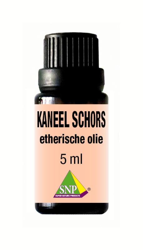 SNP Kaneel schors essential oil in 5ml bottle, natural cinnamon bark extract for aromatherapy and wellness.