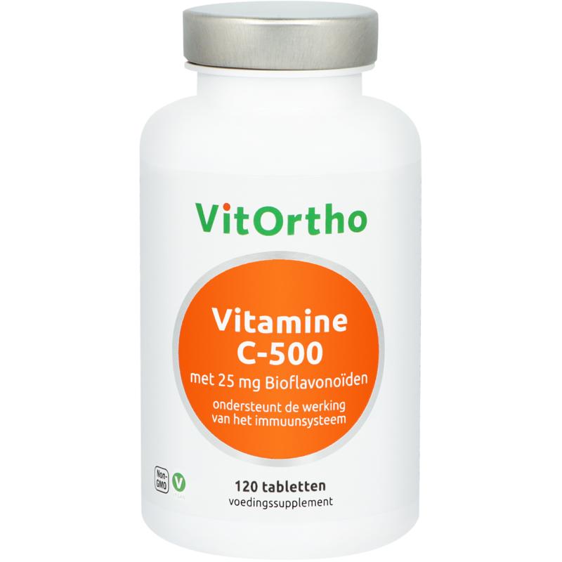 VitOrtho Vitamine C 500mg met 25mg bioflavonoiden 120 Tabletten