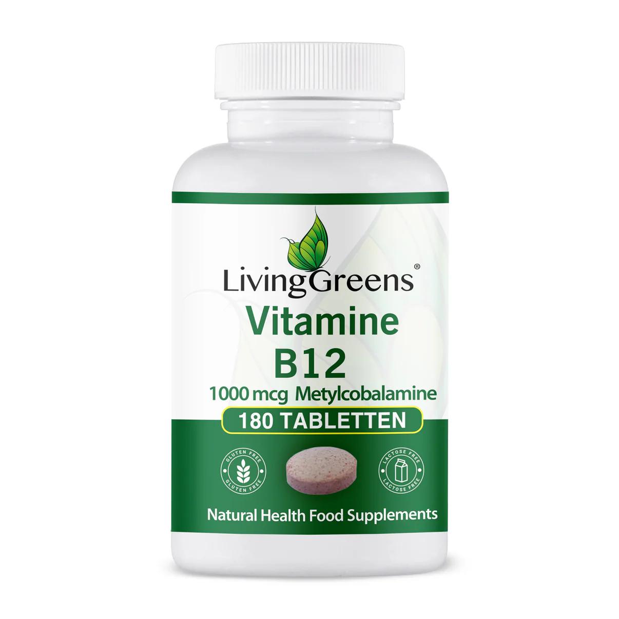 Livinggreens Vitamine B12 methylcobalamine 1000mcg 100.00 Tabletten