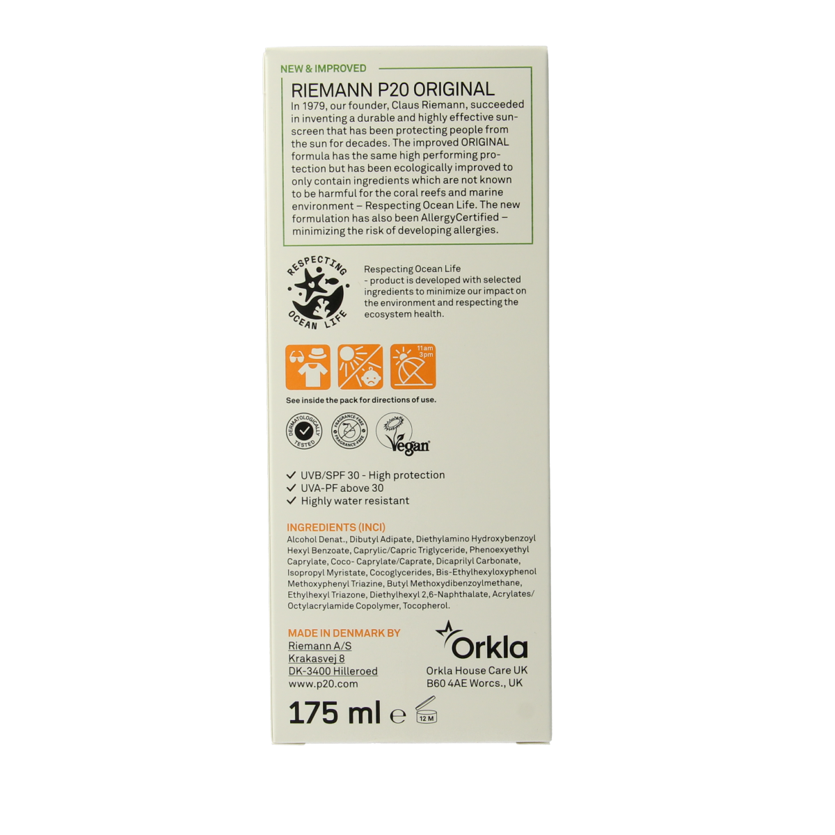 P20 Original spray SPF30 175.00 Milliliter