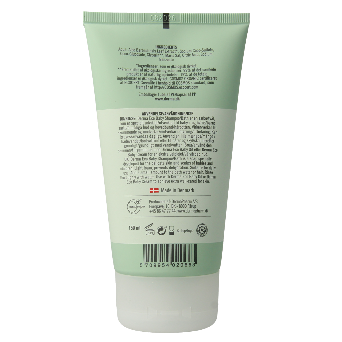 Derma Baby shampoo/bad 150.00 Milliliter