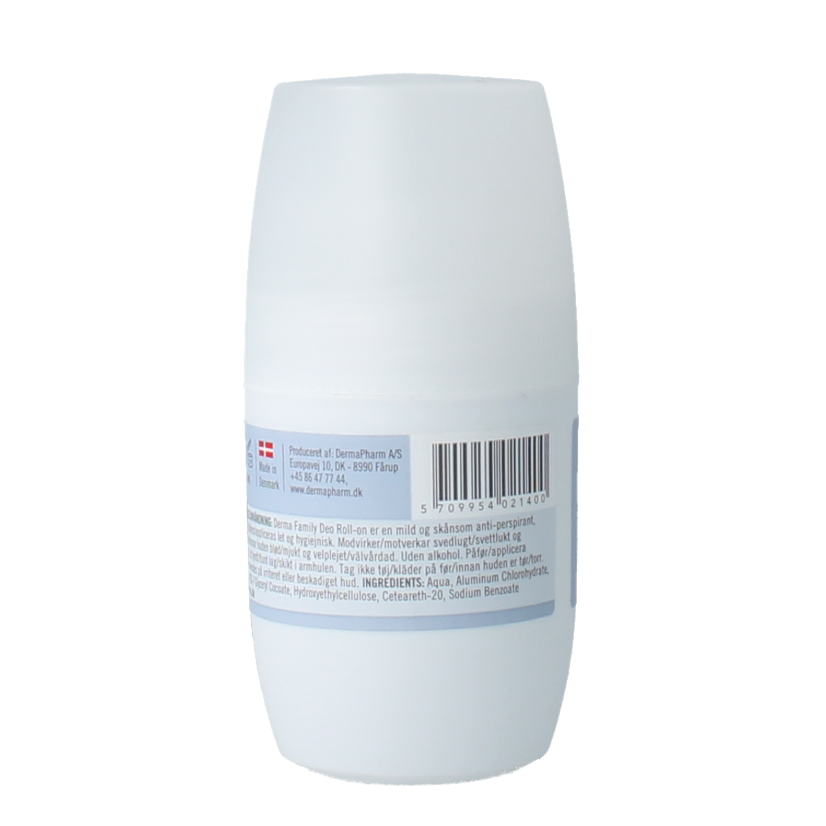 Derma Family deodorant roll-on in a 50ml bottle, featuring a smooth applicator and clean packaging with branding details.