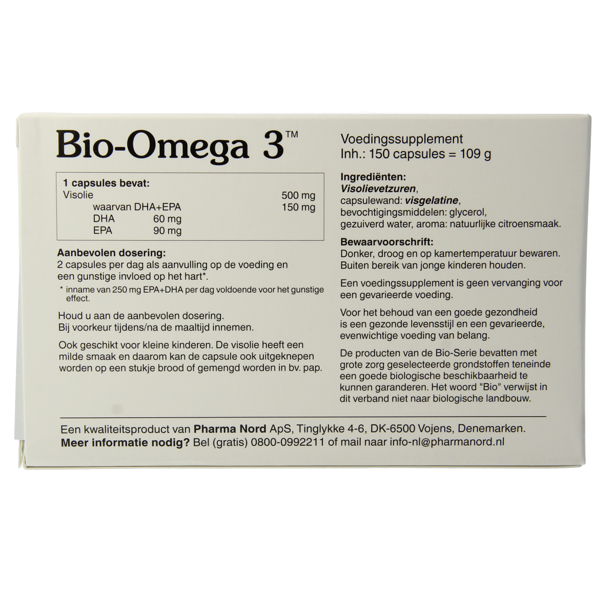 Pharma Nord Bio omega 3 visolie 150.00 Capsules