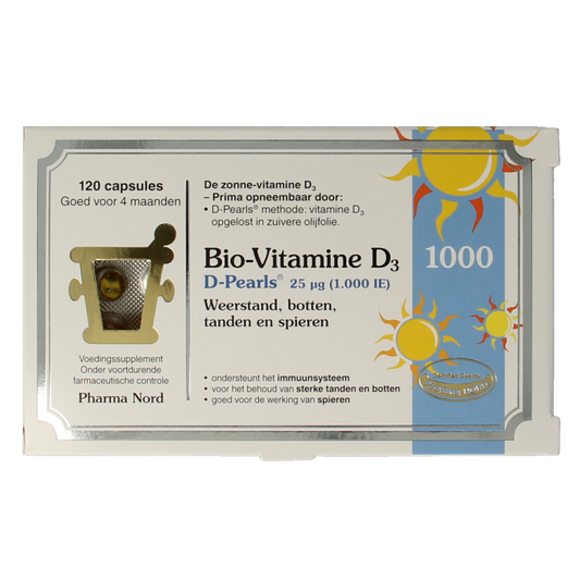 Pharma Nord Bio vitamine D3 25mcg 1000IE 120 Capsules