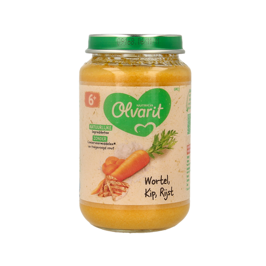 Olvarit Wortel kip rijst 6M03 200.00 Gram