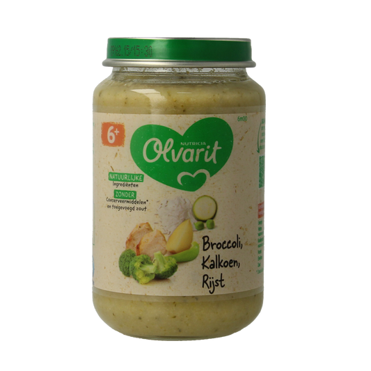 Olvarit Broccoli kalkoen rijst 6M00 200.00 Gram