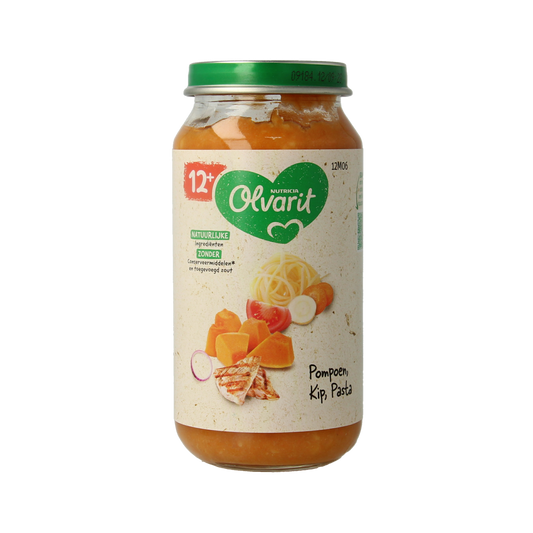 Olvarit Pompoen kip pasta 12M06 250.00 Gram