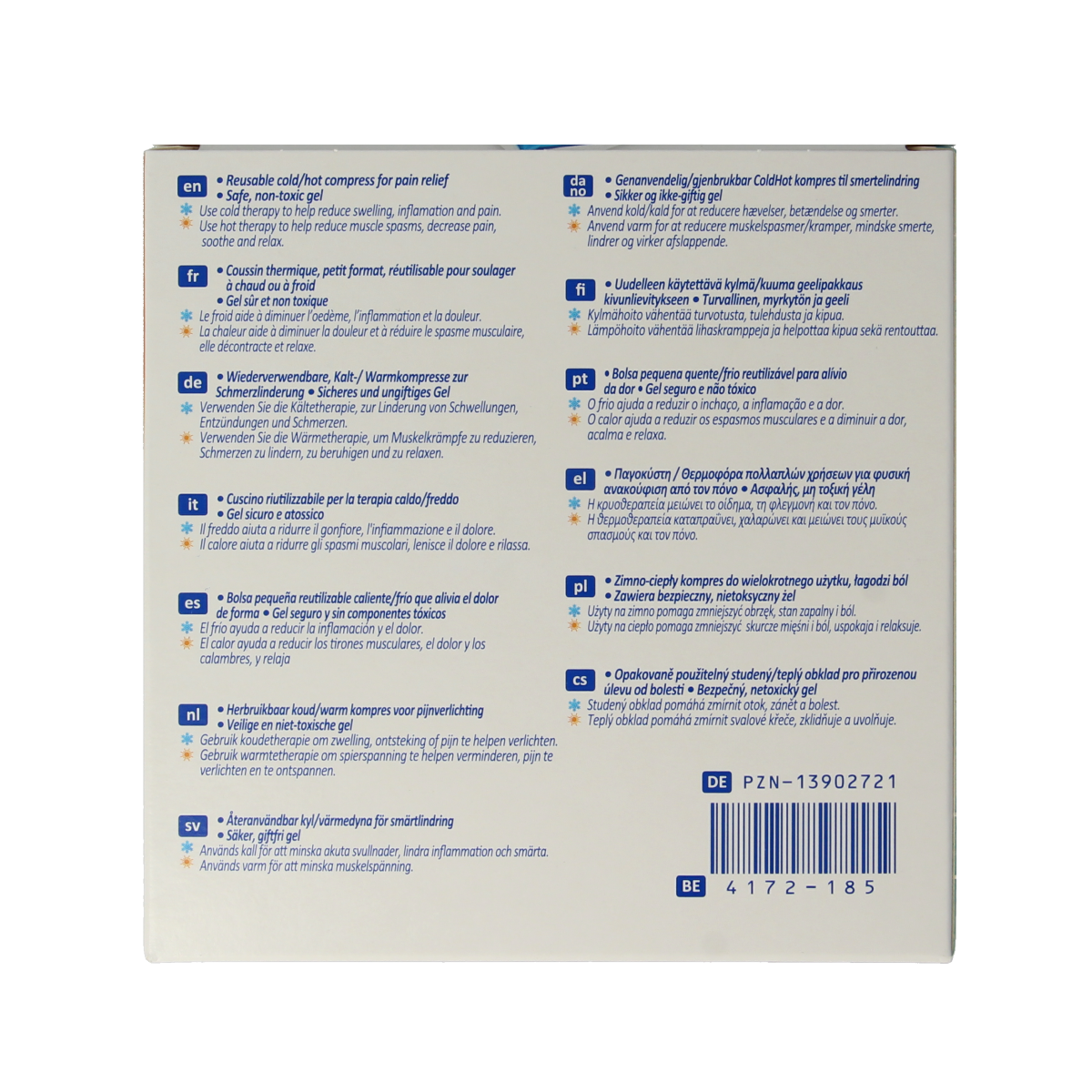 Nexcare Cold hot pack mini 11 x 12cm 1.00 Stuks