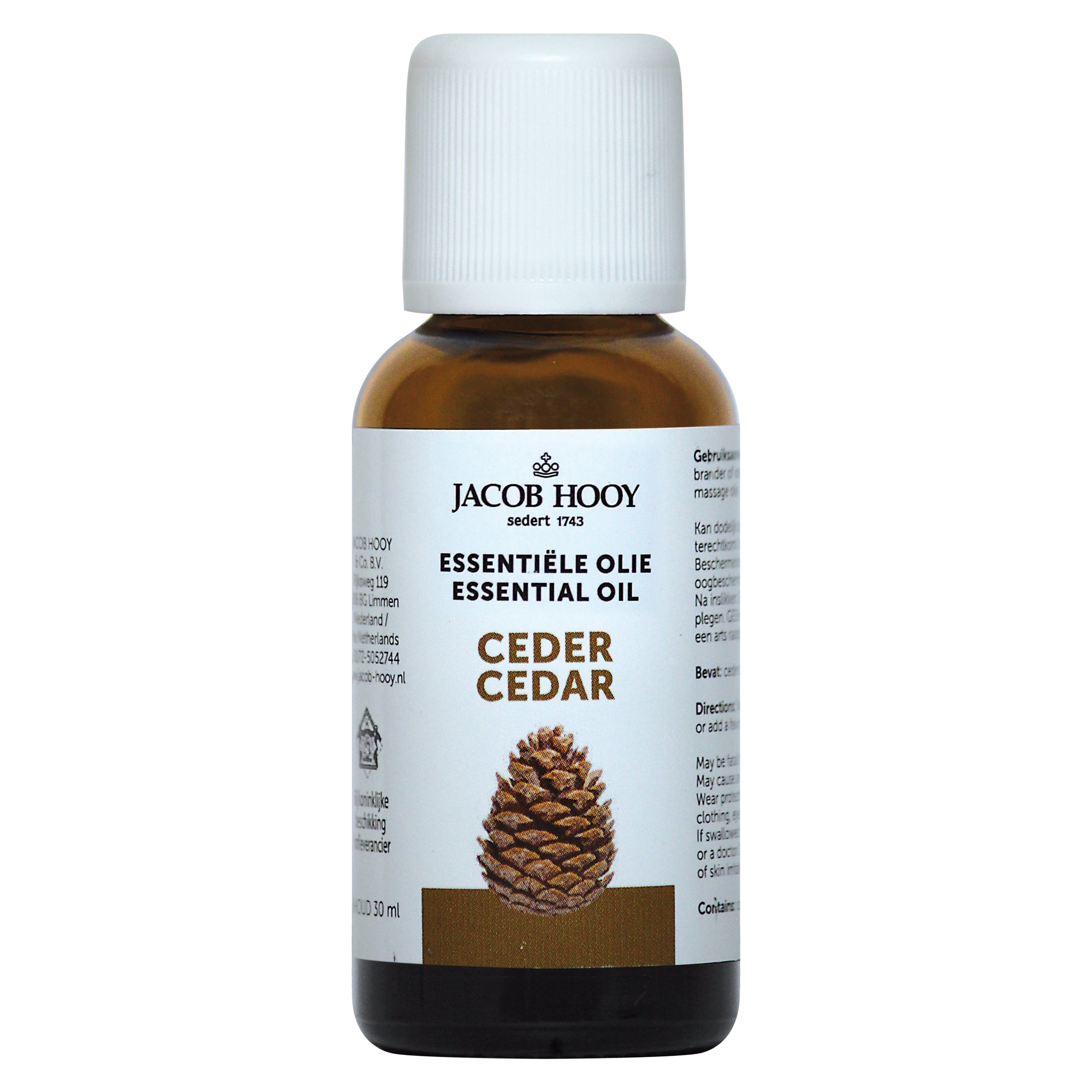 Jacob Hooy Ceder olie 30.00 Milliliter