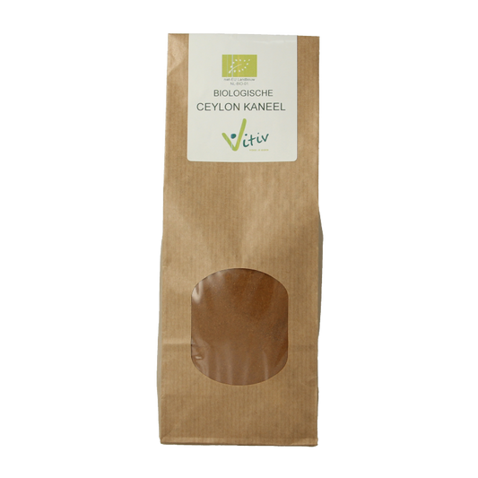 Organic Vitiv Ceylon cinnamon in 250g package, premium spice for baking and cooking, from Vitiv's herbal and seasoning collection.