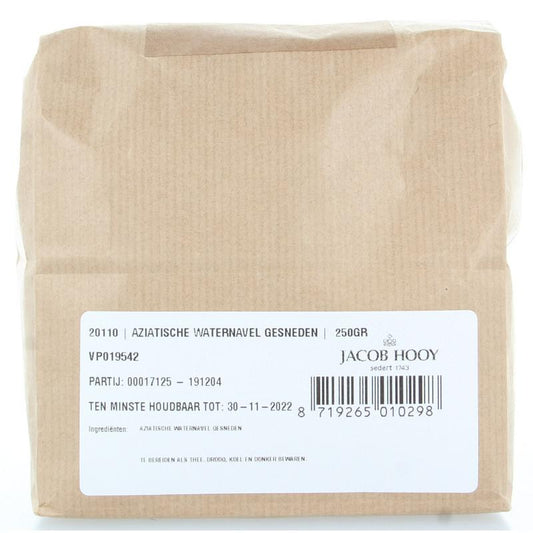 Jacob Hooy Aziatische waternavel gesneden 250 Gram