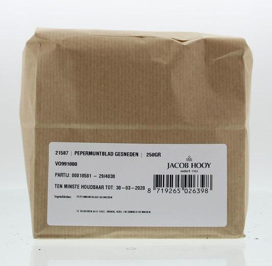 Jacob Hooy Pepermuntblad gesneden brunch 250.00 Gram
