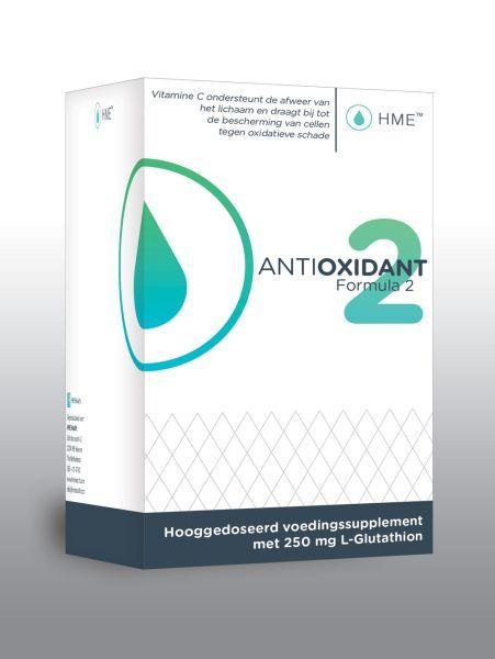 HME Antioxidant nr. 2 multivitamin capsules in a bottle, dietary supplement for antioxidant support and daily nutrition.