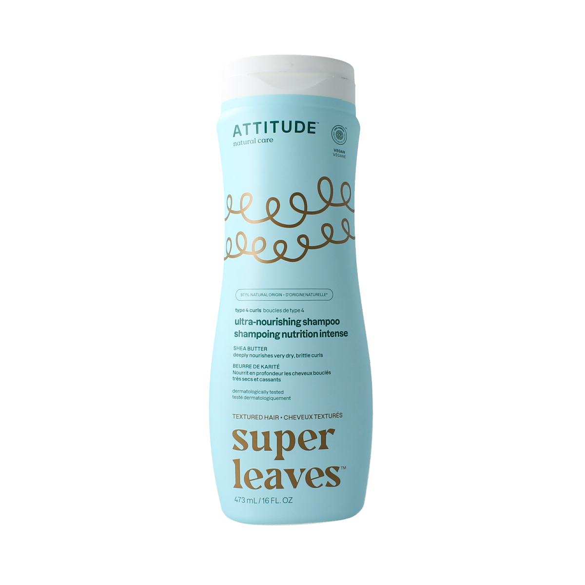 Attitude Shampoo shea butter curl ultra nourishing type 4 473.00 Milliliter