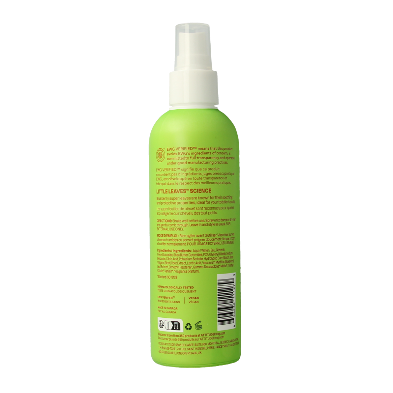 Attitude Hairspray little leaves  antiklit watermeloen & ko 240 Milliliter