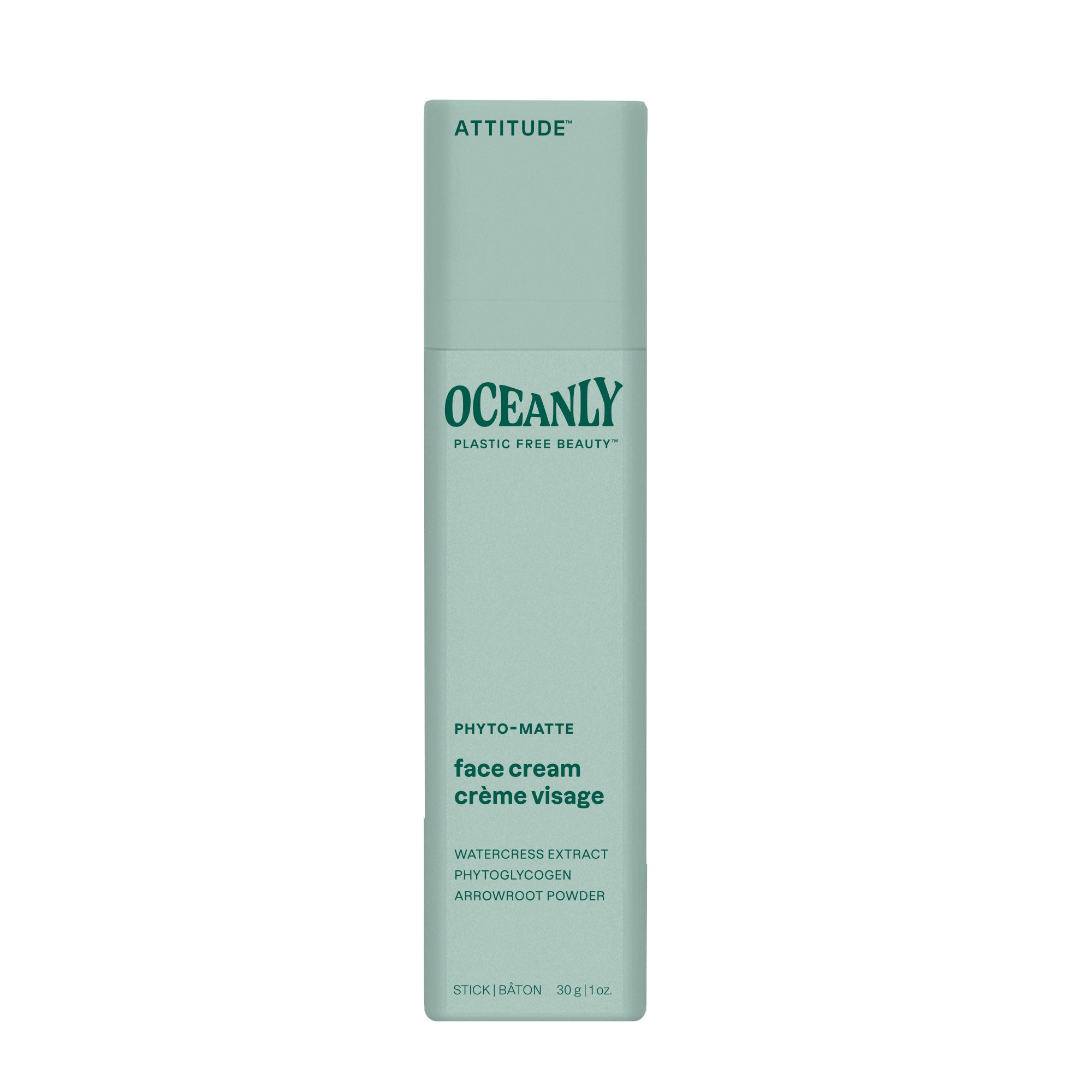 Attitude Oceanly phyto matte gezichtscreme stick 30.00 Gram