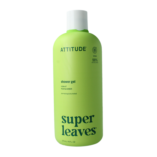 Attitude Shower gel soothing pear & amber 473 Milliliter