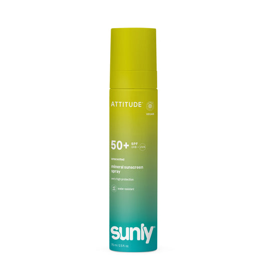 Attitude ATT SUNLY Sunscreen spray SPF50 unscented 75.00 Milliliter