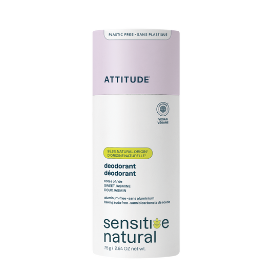 Attitude Deodorant baksoda vrij zoete jasmijn super leaves 75 Gram
