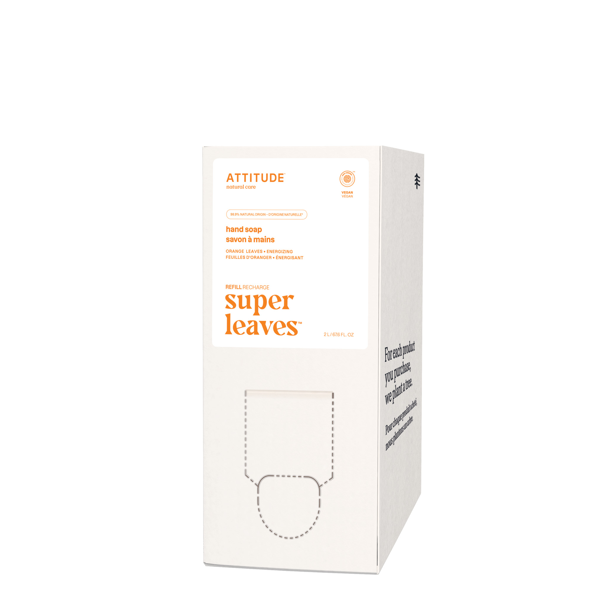Attitude Super leaves handzeep orange leaves eco refill 2.00 Liter