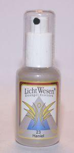 Lichtwesen Haniel tinctuur 23, 30ml spiritual remedy bottle with dropper, used for spiritual practices and holistic healing.