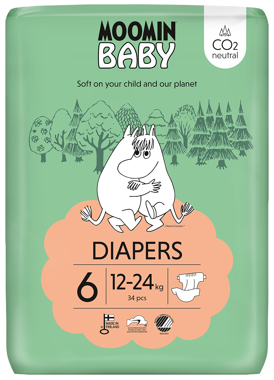 Moomin Baby luiers maat 6 34.00 Stuks