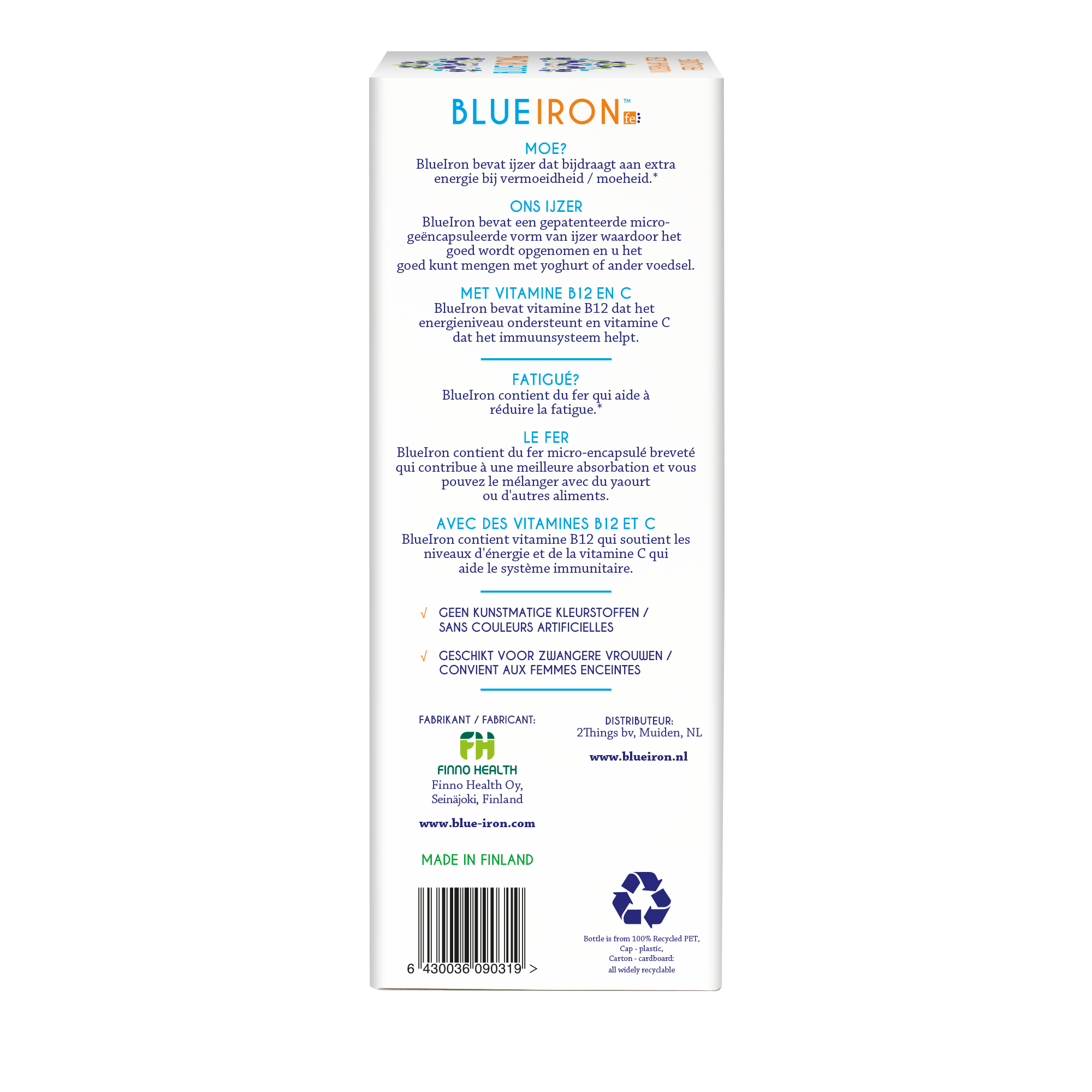 Blueiron Vloeibaar ijzer original 330.00 Milliliter