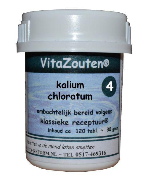 Vitazouten Kalium muriaticum/chloratum VitaZout nr. 04 120.00 Tabletten
