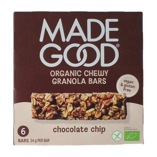 Made Good Granola bar chocolate chip 24 gram bio 6.00 Stuks