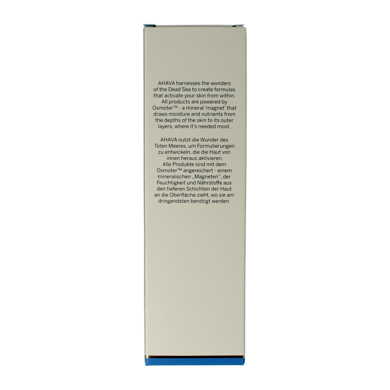 Ahava All in One Toning Cleanser in 250ml bottle, facial skincare product with clear liquid and pump dispenser.