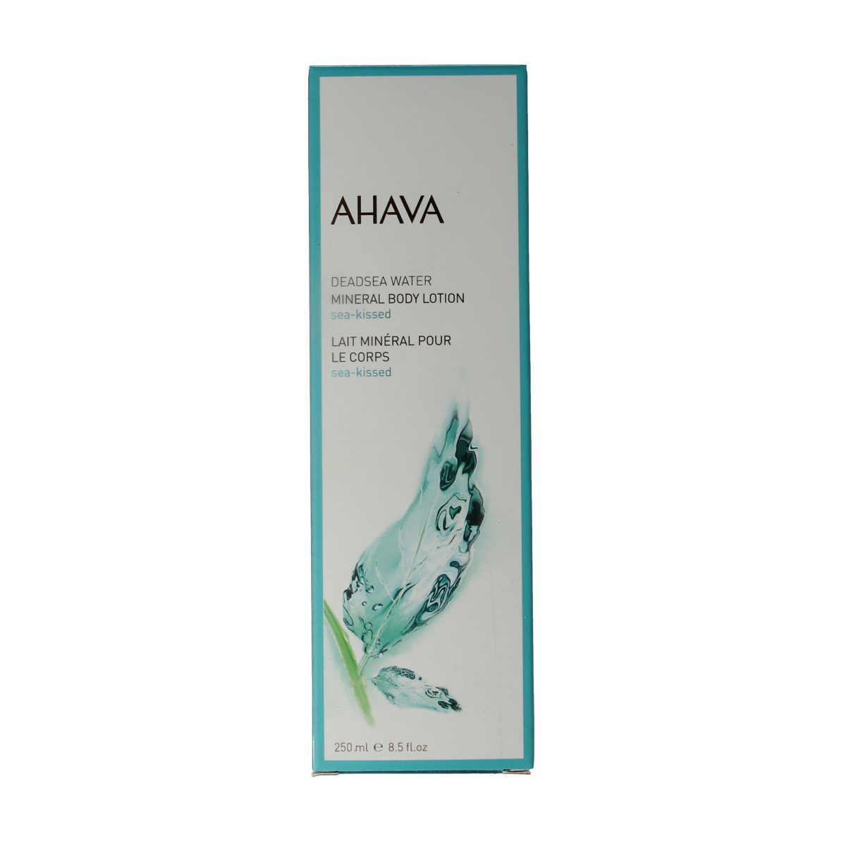 Ahava Mineral Body Lotion Sea Kissed 250ml, moisturizing body care with natural mineral ingredients, in a white bottle.