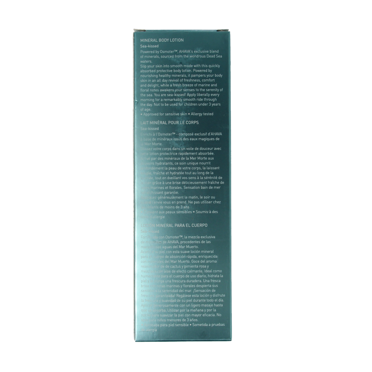 Ahava Mineral Bodylotion Sea Kissed 250ml bottle with moisturizing formula, designed for nourishing body care.