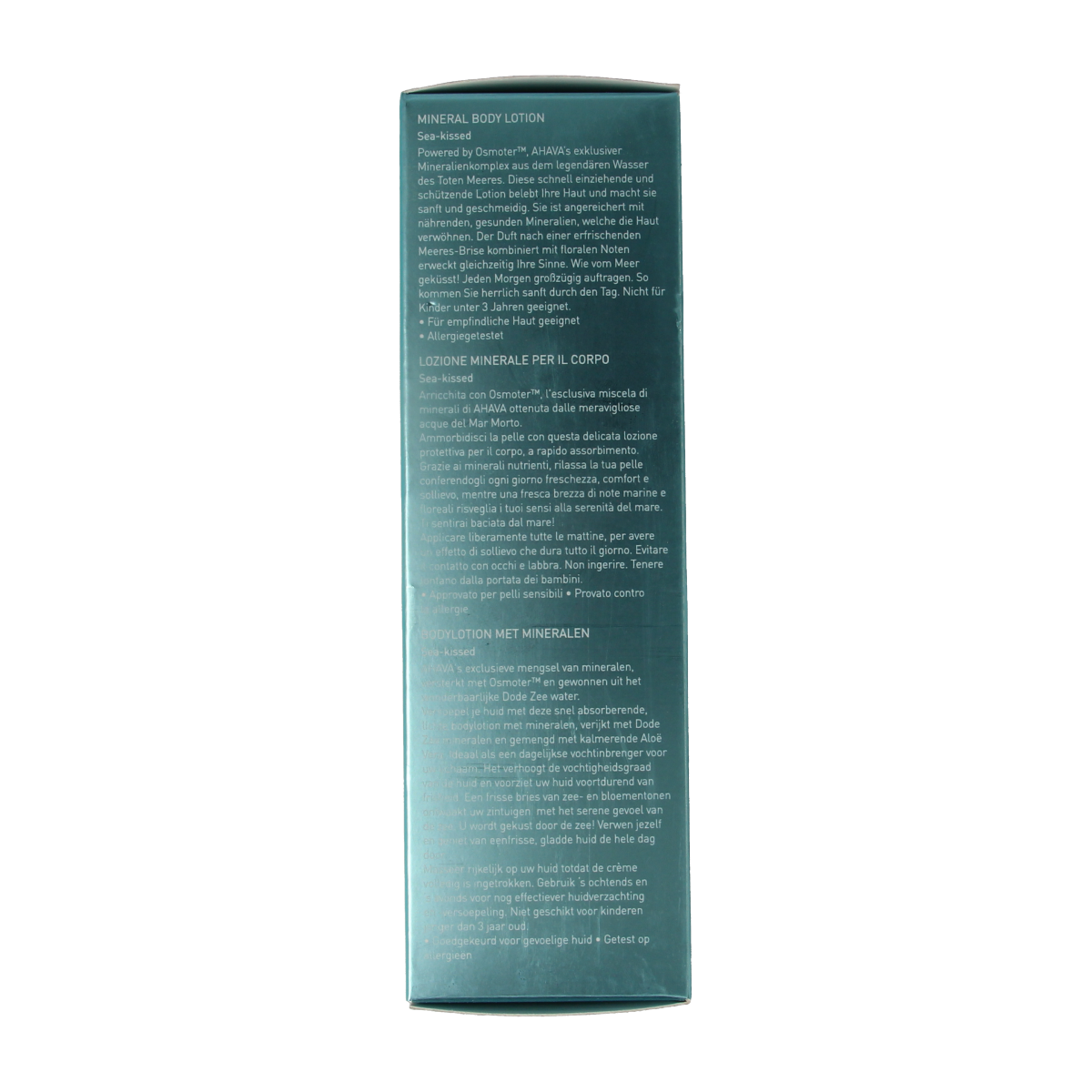 Ahava Mineral Body Lotion Sea Kissed 250ml bottle, moisturizing body care with mineral-rich formula, shown in the image.
