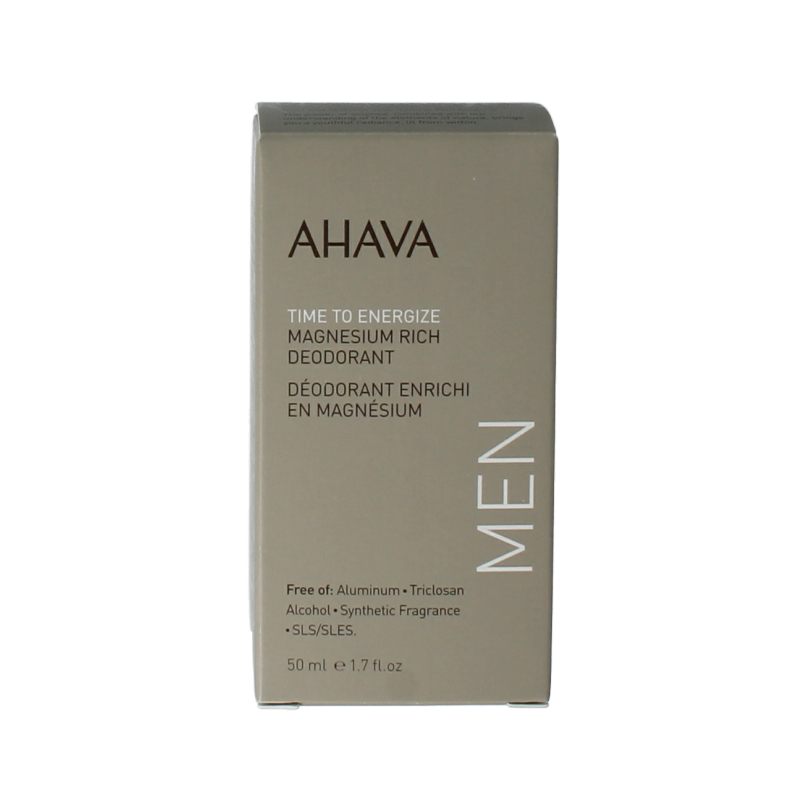Ahava Men deodorant roll on magnesium rich 50 Milliliter