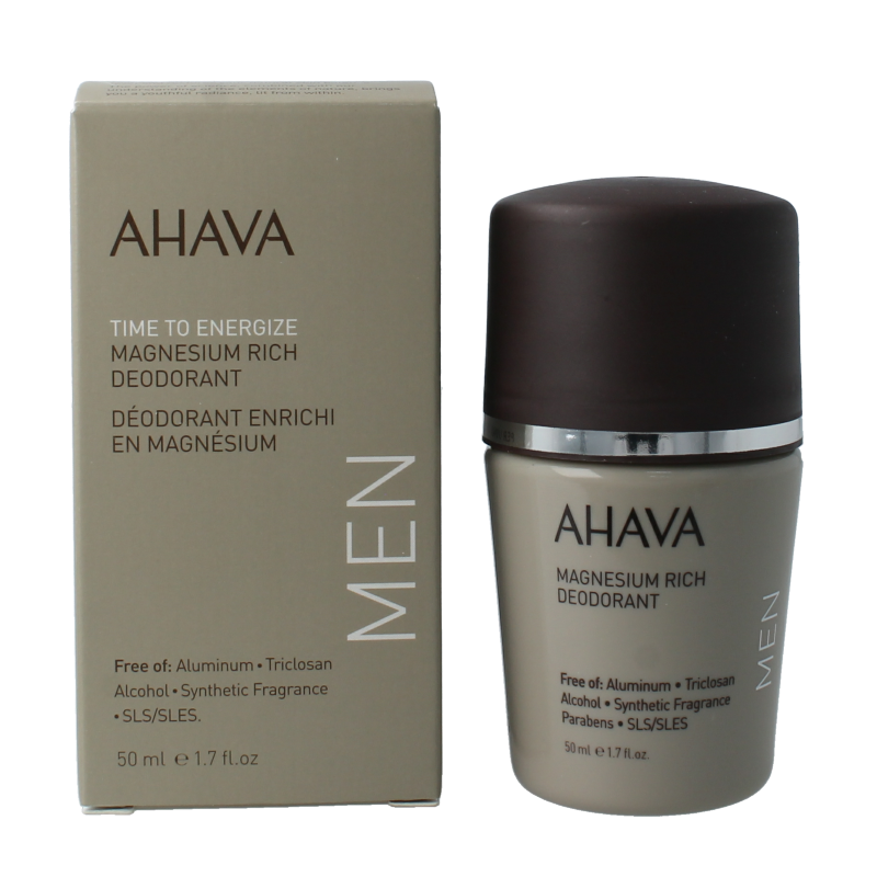 Ahava Men deodorant roll on magnesium rich 50 Milliliter
