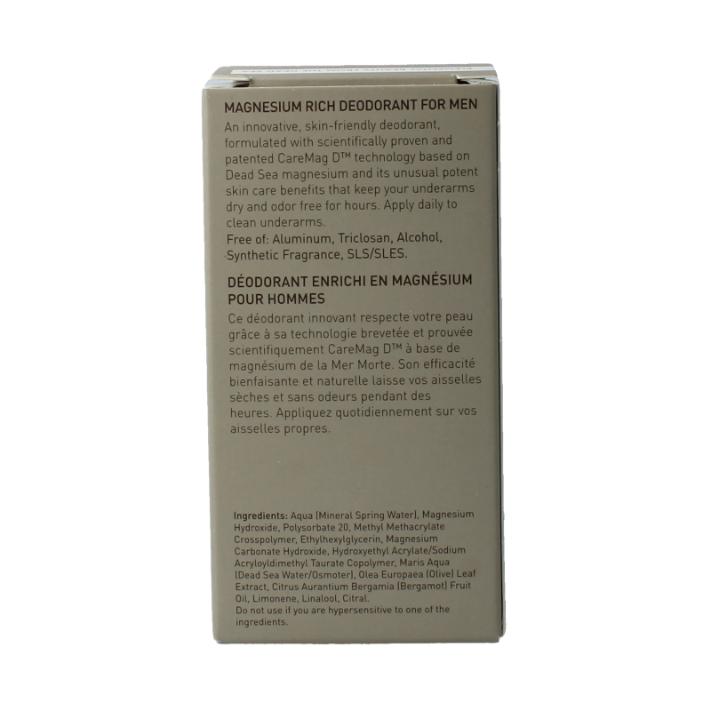 Ahava Men deodorant roll on magnesium rich 50 Milliliter