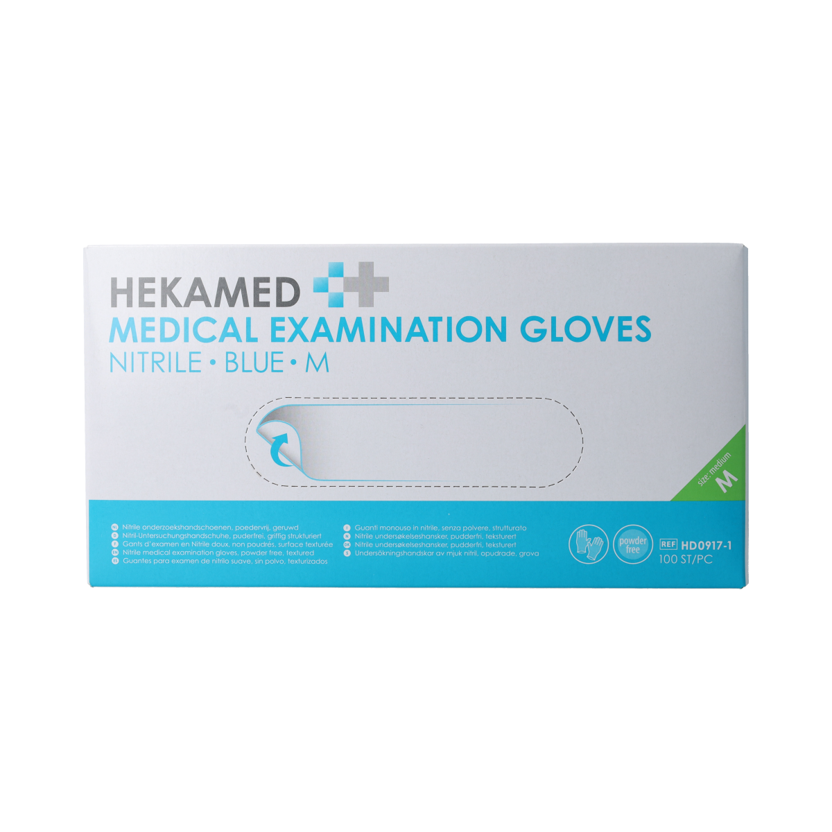 Hekamed Handschoenen soft nitrile M 100.00 Stuks