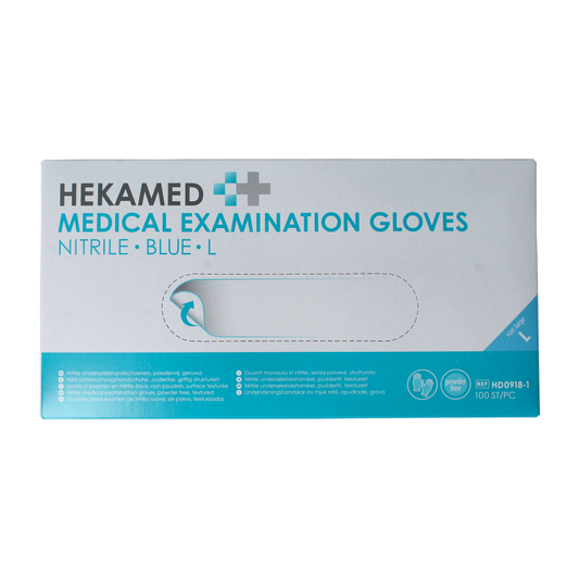 Heka Hekamed handschoen soft nitril L 100.00 Stuks