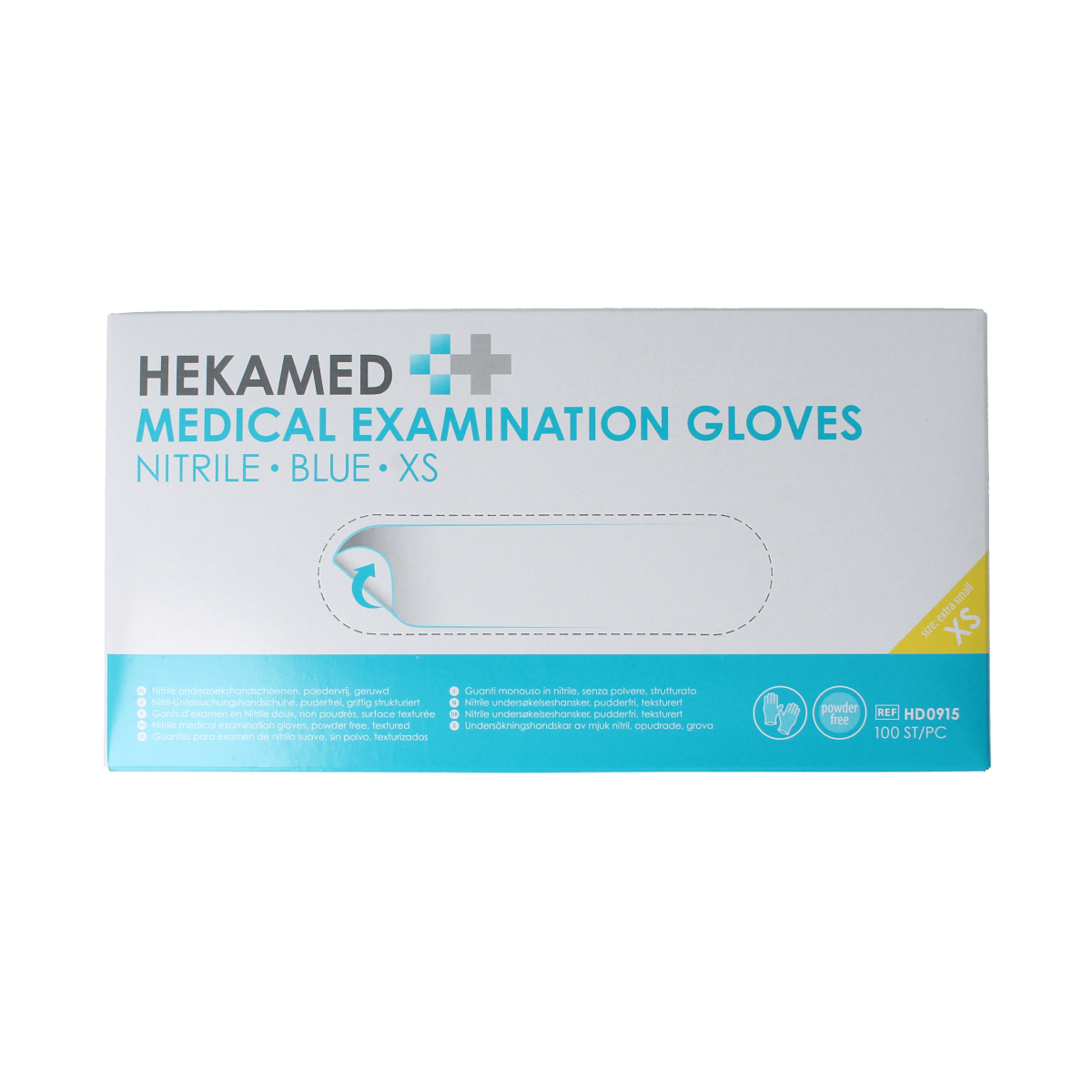 Hekamed Handschoen soft nitrile XS 100.00 Stuks