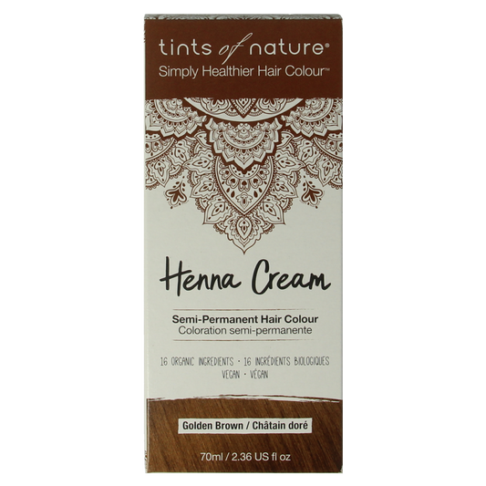 Tints Of Nature Henna cream golden brown semi permanent 70.00 Milliliter