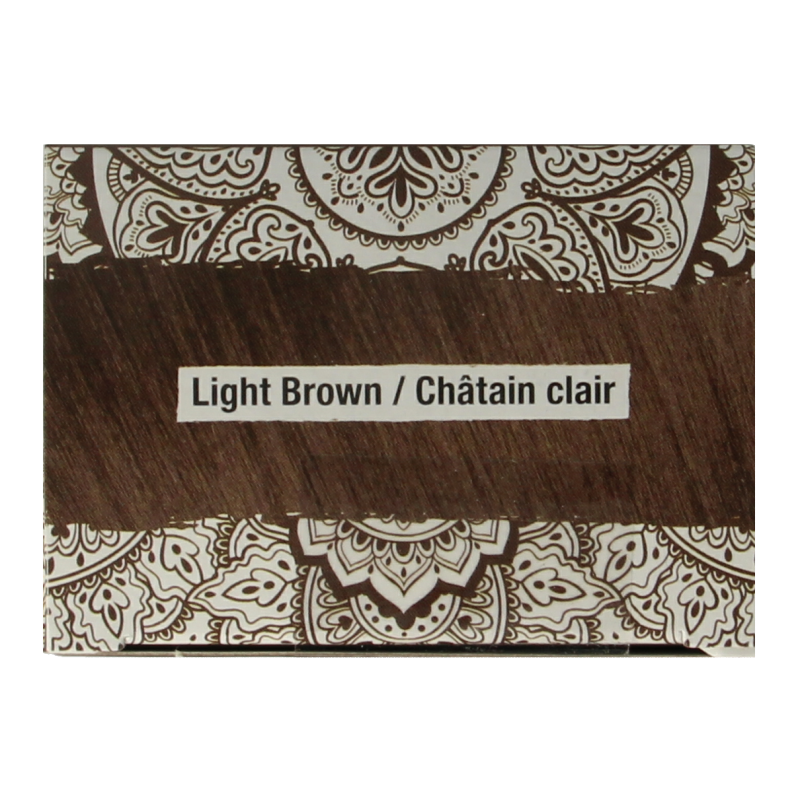 Light brown Tints Of Nature Henna cream hair dye in 70ml tube, semi-permanent hair coloring for natural-looking results.