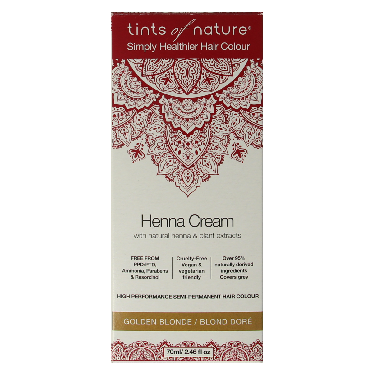 Tints Of Nature Henna cream golden blond semi permanent 70.00 Milliliter