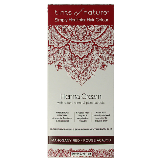 Tints Of Nature Henna cream mahogany red semi permanent 70.00 Milliliter