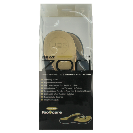 Black Zori teenslippers in size 7, casual slip-on slippers for teens, shown in a single pair image.