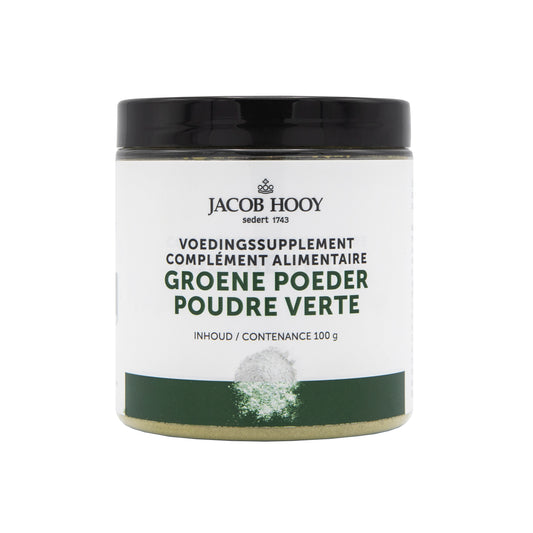 Jacob Hooy Groene poeder pot 100.00 Gram