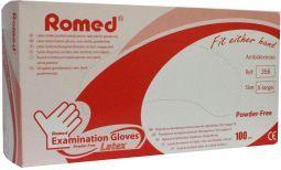 Romed Latex handschoen niet steriel poedervrij XL 100.00 Stuks