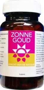 Zonnegoud Euphrasia complex herbal supplement in a bottle with 120 tablets, natural herbal preparation from Zonnegoud.