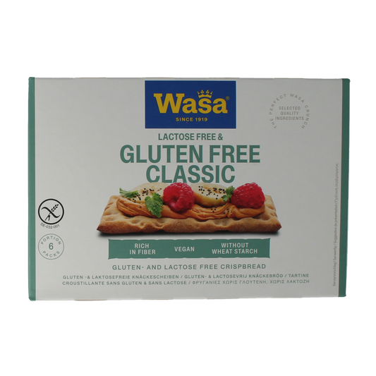 Wasa Knackebrod classic glutenvrij 6 x 40 gram 240 Gram